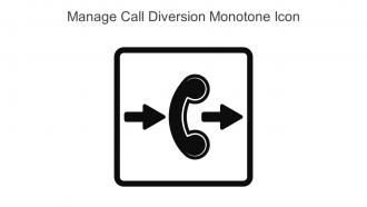 Manage Call Diversion Monotone Icon In Powerpoint Pptx Png And Editable Eps Format