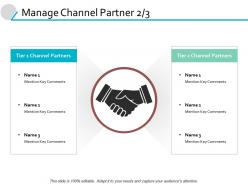 Manage channel partner ppt powerpoint presentation gallery layout