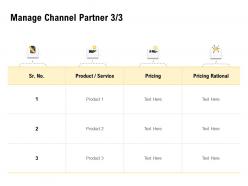 Manage Channel Partner Pricing Ppt Powerpoint Presentation Portfolio Smartart