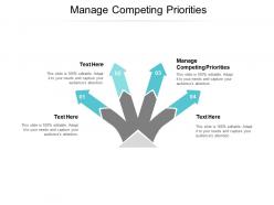 Manage competing priorities ppt powerpoint presentation summary format cpb