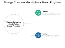 Manage consumer goods points based programs ppt powerpoint presentation visual aids infographic template cpb