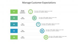 Manage customer expectations ppt powerpoint presentation show graphic images cpb