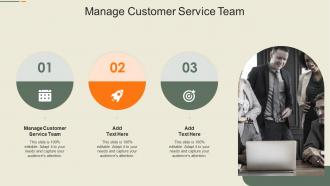 Manage Customer Service Team In Powerpoint And Google Slides Cpb