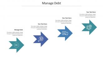 Manage Debt Ppt Powerpoint Presentation Show Layout Ideas Cpb