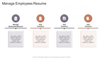 Manage Employees Resume In Powerpoint And Google Slides Cpb