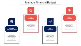 Manage Financial Budget Ppt Powerpoint Presentation Outline Slides Cpb