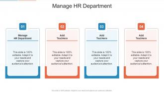 Manage Hr Department In Powerpoint And Google Slides Cpb