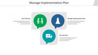 Manage implementation plan ppt powerpoint presentation styles example cpb