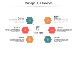 Manage iot devices ppt powerpoint presentation show template cpb