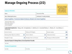 Manage ongoing process information ppt powerpoint presentation