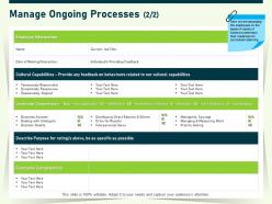 Manage ongoing processes l1836 ppt powerpoint presentation file professional