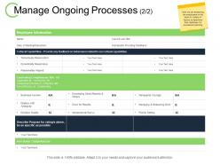 Manage ongoing processes measuring work ppt powerpoint presentation file show