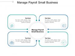 Manage payroll small business ppt powerpoint presentation layouts example introduction cpb