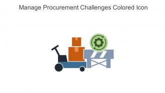 Manage Procurement Challenges Colored Icon In Powerpoint Pptx Png And Editable Eps Format
