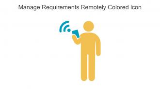Manage Requirements Remotely Colored Icon In Powerpoint Pptx Png And Editable Eps Format