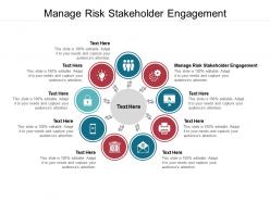 Manage risk stakeholder engagement ppt powerpoint presentation model elements cpb