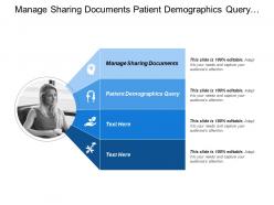 Manage sharing documents patient demographics query base standard
