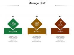Manage staff ppt powerpoint presentation diagram ppt cpb