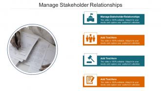 Manage Stakeholder Relationships In Powerpoint And Google Slides Cpb