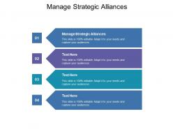 Manage strategic alliances ppt powerpoint presentation visual aids background images cpb