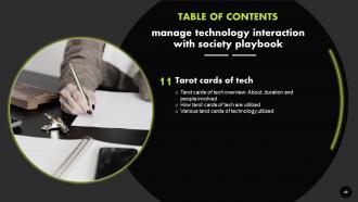 Manage Technology Interaction With Society Playbook Powerpoint Presentation Slides Pre-designed Adaptable