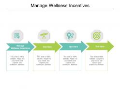 Manage wellness incentives ppt powerpoint presentation slides diagrams cpb