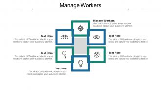 Manage workers ppt powerpoint presentation slides design inspiration cpb