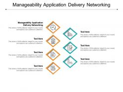 Manageability application delivery networking ppt powerpoint presentation infographic template show cpb