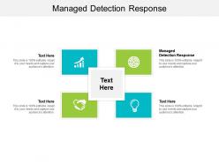 Managed detection response ppt powerpoint presentation ideas graphics template cpb