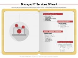 Managed it services offered technology management ppt powerpoint presentation icon
