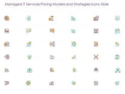 Managed it services pricing models and strategies icons slide ppt powerpoint presentation