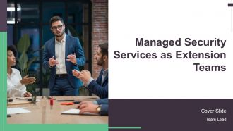 Managed Security Services As Extension Teams PPT Sample AT