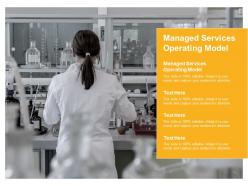 Managed services operating model ppt powerpoint presentation visual aids example 2015 cpb