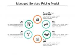 Managed services pricing model ppt powerpoint presentation infographic template structure cpb