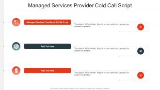 Managed Services Provider Cold Call Script In Powerpoint And Google Slides Cpb