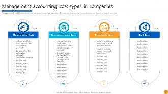 Management Accounting Cost Types In Companies