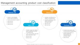 Management Accounting Product Cost Classification