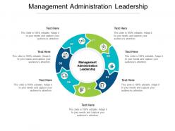 Management administration leadership ppt powerpoint presentation maker cpb