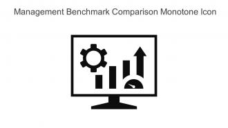 Management Benchmark Comparison Monotone Icon In Powerpoint Pptx Png And Editable Eps Format