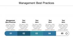 Management best practices ppt powerpoint presentation gallery example topics cpb