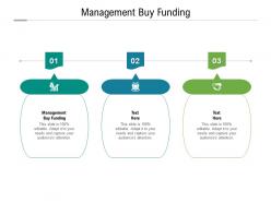 Management buy funding ppt powerpoint presentation outline portfolio cpb