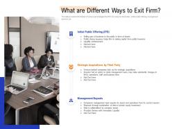 Management buyout mbo as exit option what are different ways to exit firm