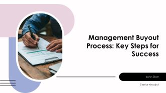 Management Buyout Process Key Steps For Success PPT Slides AT
