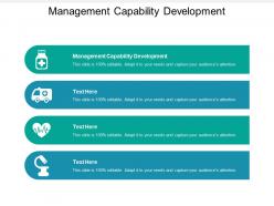 Management capability development ppt powerpoint presentation slides maker cpb