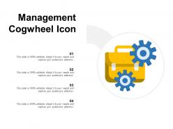 Management cogwheel icon