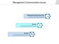 Management communication issues ppt powerpoint presentation ideas guide cpb
