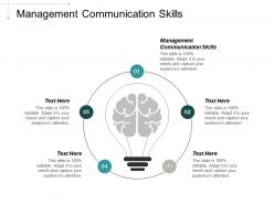 Management communication skills ppt powerpoint presentation professional background images cpb