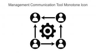 Management Communication Tool Monotone Icon In Powerpoint Pptx Png And Editable Eps Format