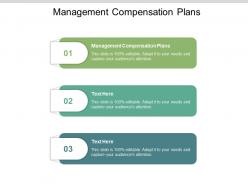 Management compensation plans ppt powerpoint presentation model cpb