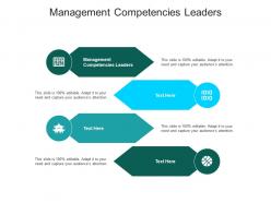 Management competencies leaders ppt powerpoint presentation portfolio icon cpb